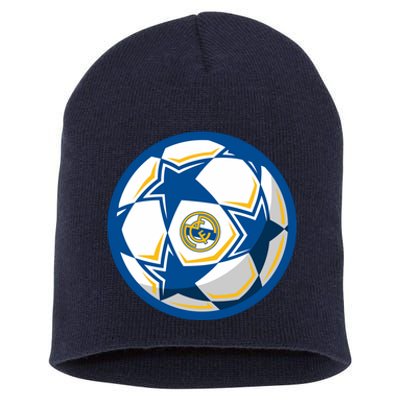 Cool Madrid Soccer Ball Short Acrylic Beanie