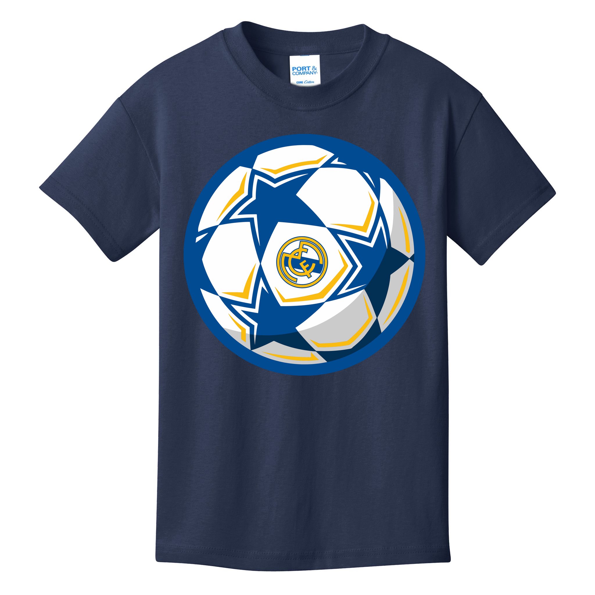 Cool Madrid Soccer Ball Kids T-Shirt