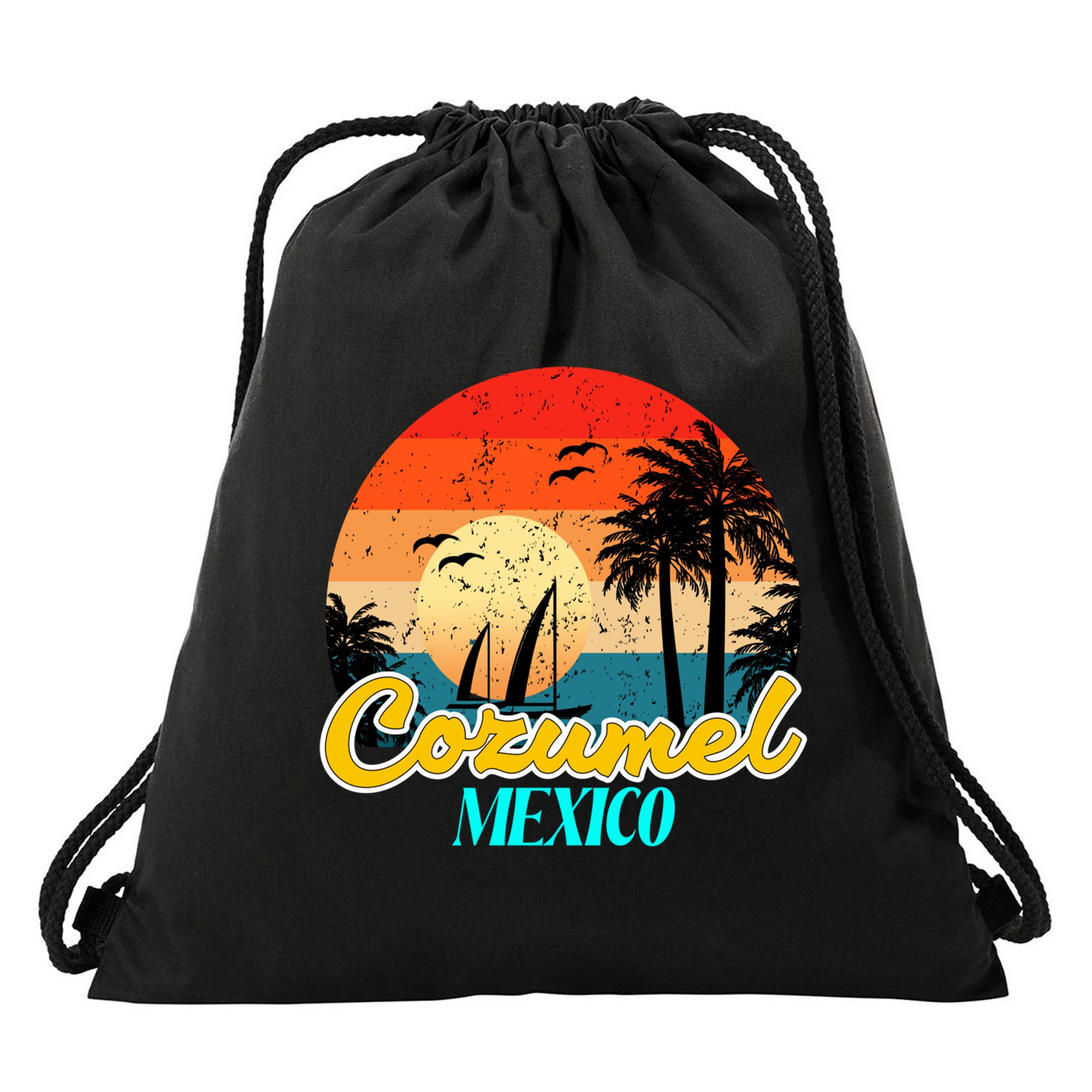 Cozumel Mexico Souvenirs Yucatan Mexico Vacay Mode Gift Drawstring Bag