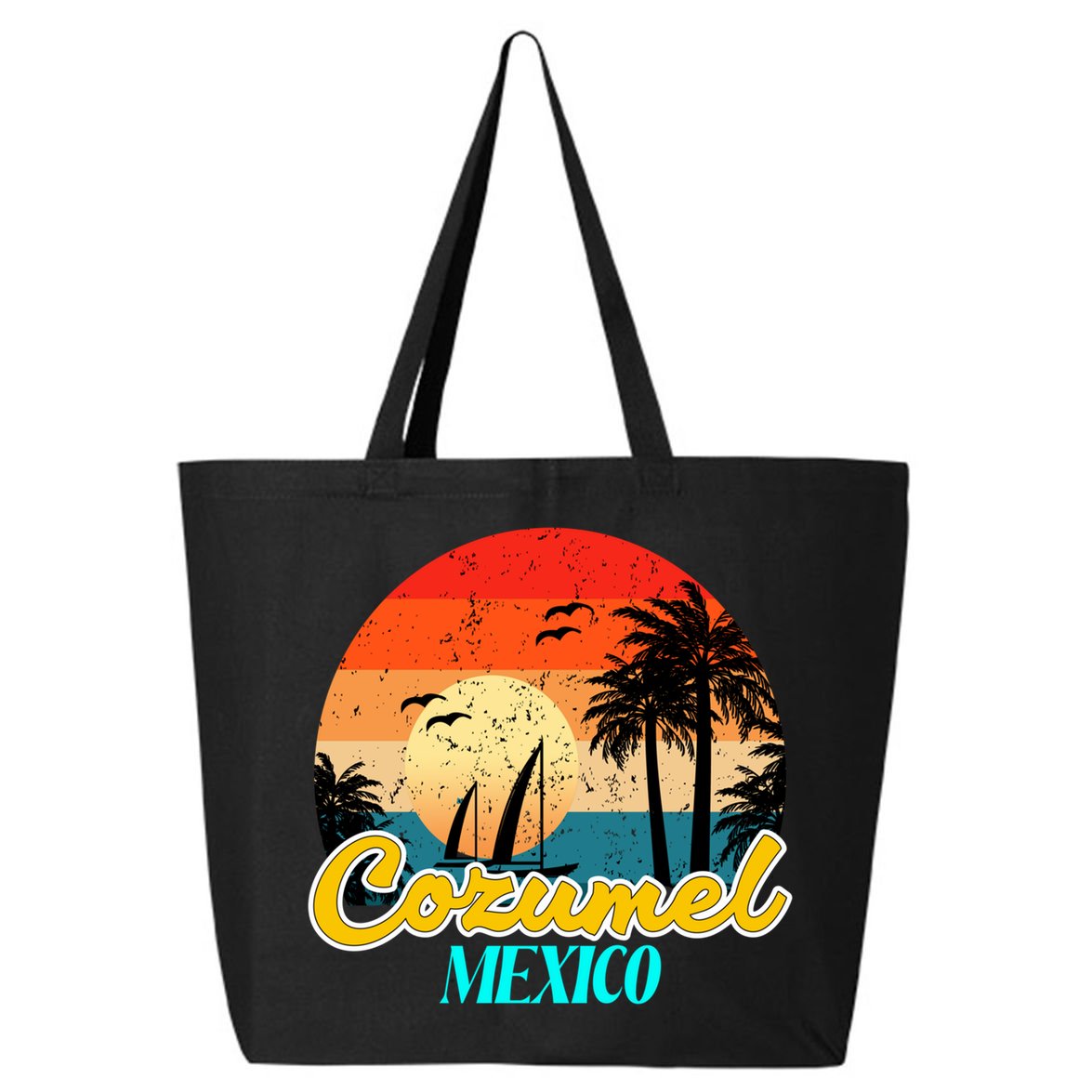 Cozumel Mexico Souvenirs Yucatan Mexico Vacay Mode Gift 25L Jumbo Tote