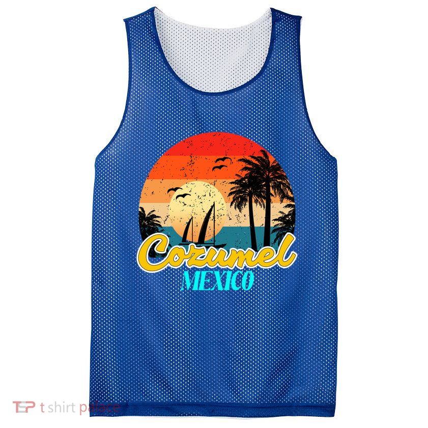 Cozumel Mexico Souvenirs Yucatan Mexico Vacay Mode Gift Mesh Reversible Basketball Jersey Tank
