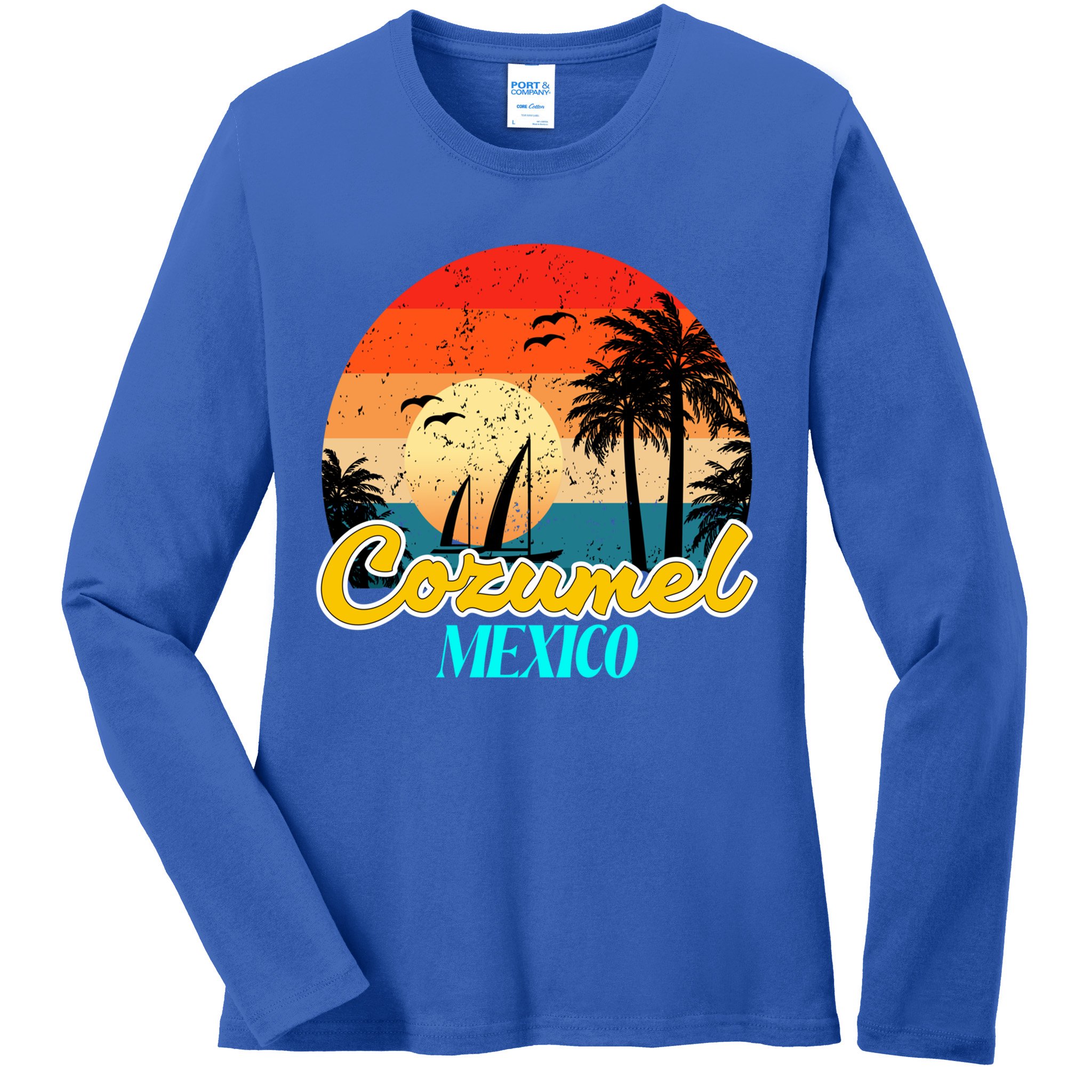 Cozumel Mexico Souvenirs Yucatan Mexico Vacay Mode Gift Ladies Long Sleeve Shirt