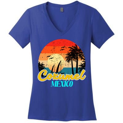 Cozumel Mexico Souvenirs Yucatan Mexico Vacay Mode Gift Women's V-Neck T-Shirt