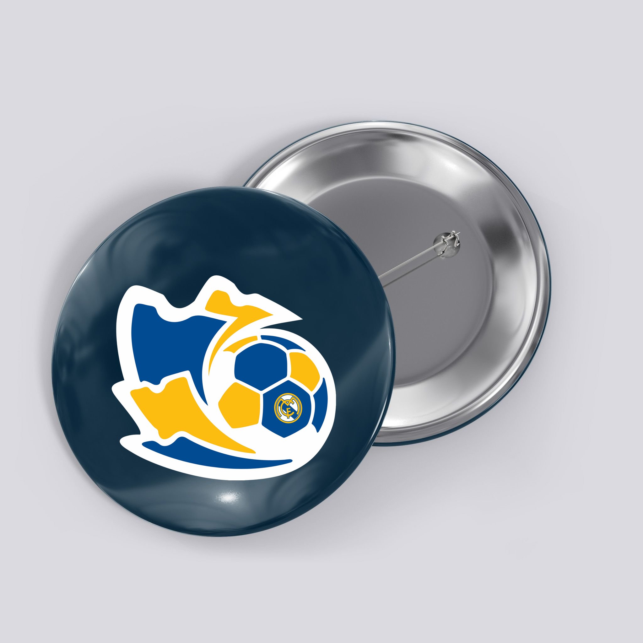 Cool Madrid Soccer Kick Button