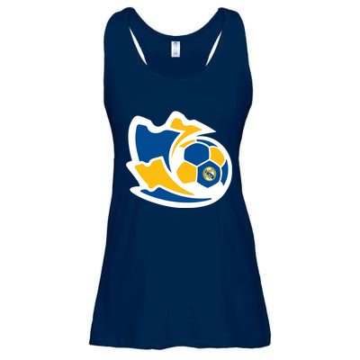 Cool Madrid Soccer Kick Ladies Essential Flowy Tank