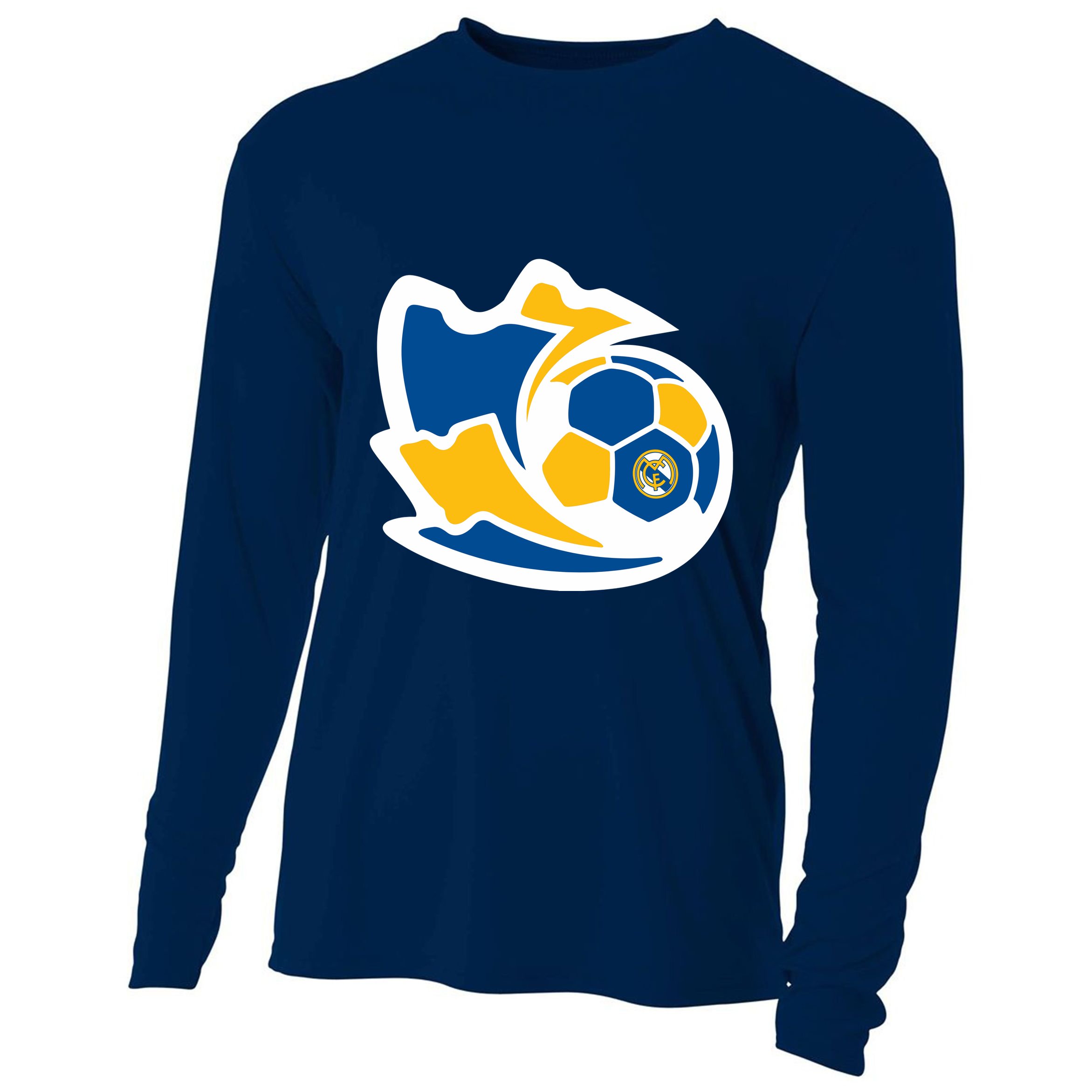 Cool Madrid Soccer Kick Cooling Performance Long Sleeve Crew