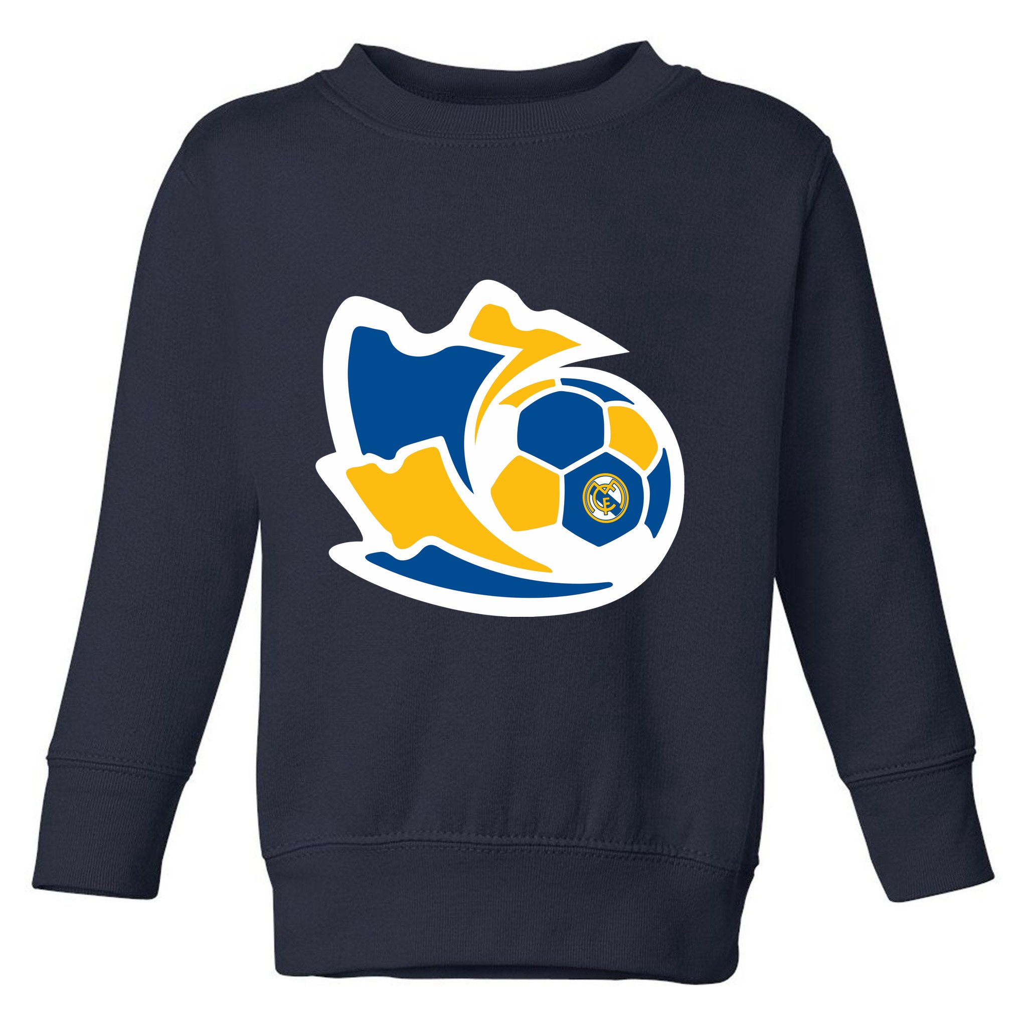Cool Madrid Soccer Kick Toddler Sweatshirt