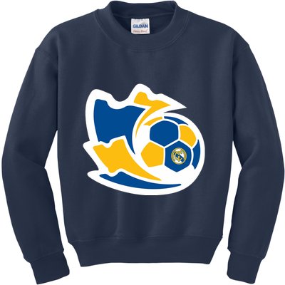 Cool Madrid Soccer Kick Kids Sweatshirt