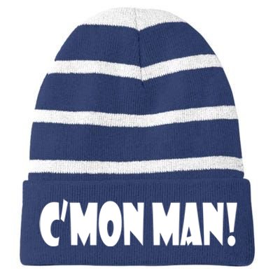 C'mon Man! Shirt Joe Biden Funny Meme Tee | Come On Man Striped Beanie with Solid Band