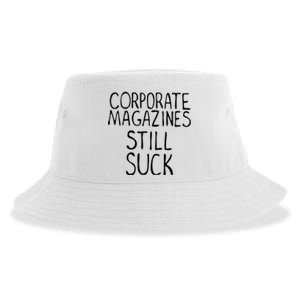 Corporate Magazines Still Suck 90s Grunge Is Dead Music Rock Sustainable Bucket Hat