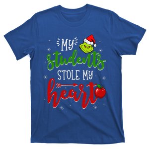 Christmas My Students Stole My Heart Teacher Xmas Pajama T-Shirt