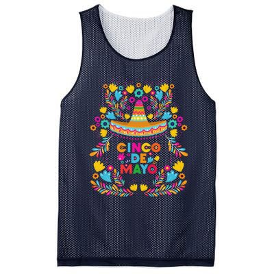 Cinco Mayo Sombrero Mexican Viva Fiesta Party Tee Mesh Reversible Basketball Jersey Tank