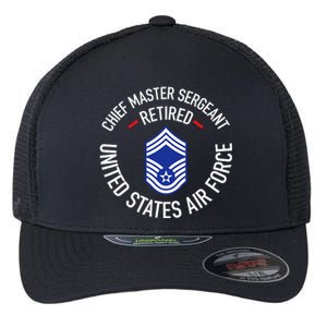 Chief Master Sergeant Retired Retirement Flexfit Unipanel Trucker Cap