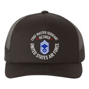 Chief Master Sergeant Retired Retirement Yupoong Adult 5-Panel Trucker Hat