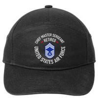 Chief Master Sergeant Retired Retirement 7-Panel Snapback Hat