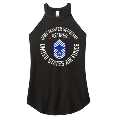 Chief Master Sergeant Retired Retirement Women’s Perfect Tri Rocker Tank