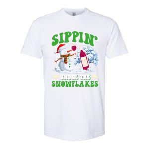 Christmas Market Sippin Under The Snowflakes Mulled Wine Gift Softstyle CVC T-Shirt