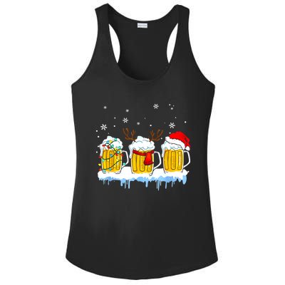 Christmas Mug Santa Reinbeer Beer Xmas Lights Pajamas Gift Ladies PosiCharge Competitor Racerback Tank