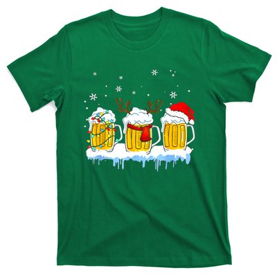 Christmas Mug Santa Reinbeer Beer Xmas Lights Pajamas Gift T-Shirt