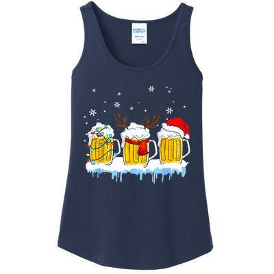 Christmas Mug Santa Reinbeer Beer Xmas Lights Pajamas Gift Ladies Essential Tank