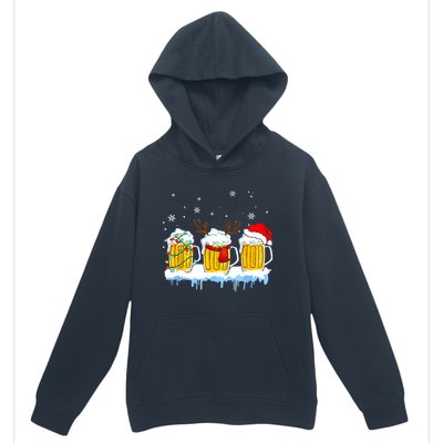 Christmas Mug Santa Reinbeer Beer Xmas Lights Pajamas Gift Urban Pullover Hoodie