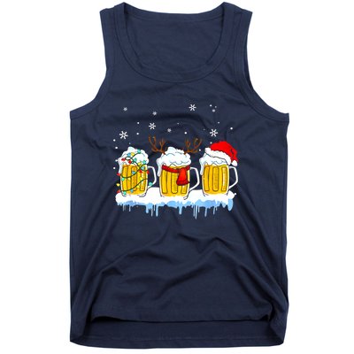 Christmas Mug Santa Reinbeer Beer Xmas Lights Pajamas Gift Tank Top