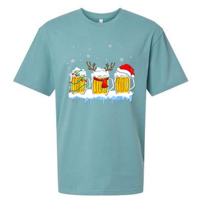 Christmas Mug Santa Reinbeer Beer Xmas Lights Pajamas Gift Sueded Cloud Jersey T-Shirt