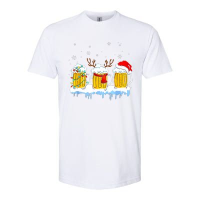 Christmas Mug Santa Reinbeer Beer Xmas Lights Pajamas Gift Softstyle CVC T-Shirt