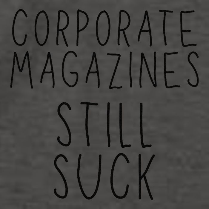 Corporate Magazines Still Suck Grunge Music Rock 90s Vector Backpack