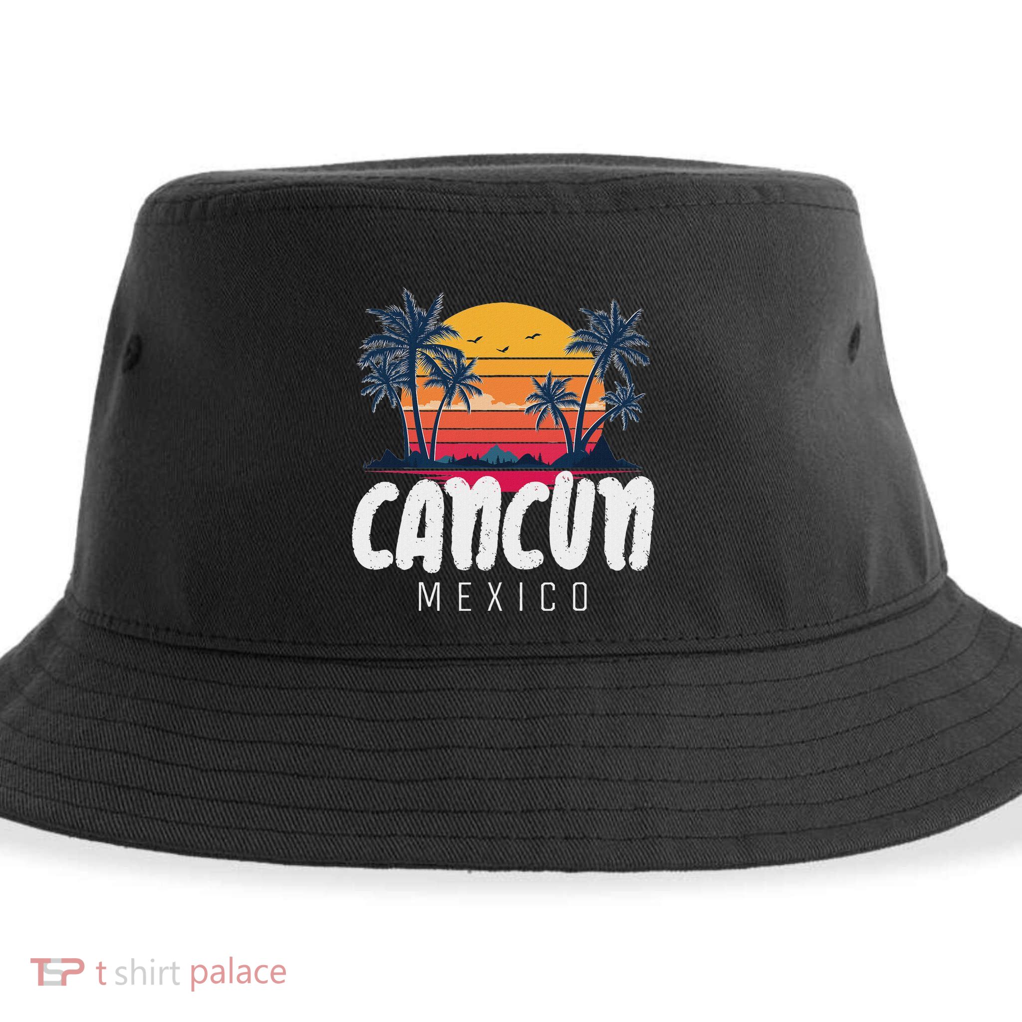 Cancun Mexico Souvenir Family Matching Vacation Cancun Sustainable Bucket Hat