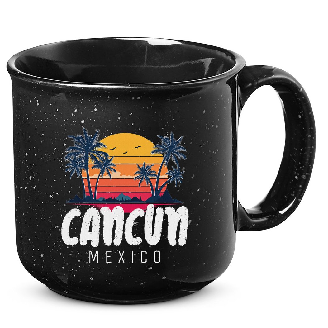 Cancun Mexico Souvenir Family Matching Vacation Cancun 15oz Campfire Ceramic Mug