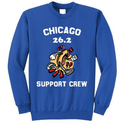 Chicago Marathon Support Crew For Hot Dogs Home Runs Sweatshirt