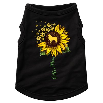 Collie Mom Sunflower Rough Collie Funny Gift Dog Mom Mama Gift Doggie Tank