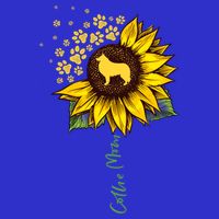 Collie Mom Sunflower Rough Collie Funny Gift Dog Mom Mama Gift Tall T-Shirt