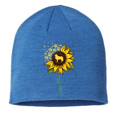 Collie Mom Sunflower Rough Collie Funny Gift Dog Mom Mama Gift Sustainable Beanie