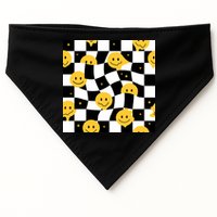Crazy Melt Smile Faces Pattern USA-Made Doggie Bandana