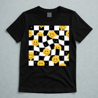 Crazy Melt Smile Faces Pattern T-Shirt
