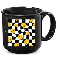 Crazy Melt Smile Faces Pattern 15oz Campfire Ceramic Mug