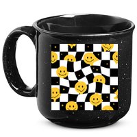 Crazy Melt Smile Faces Pattern 15oz Campfire Ceramic Mug