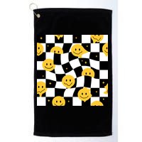 Crazy Melt Smile Faces Pattern Golf Towel