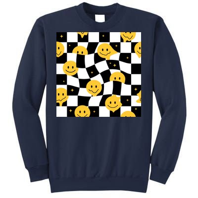 Crazy Melt Smile Faces Pattern Sweatshirt