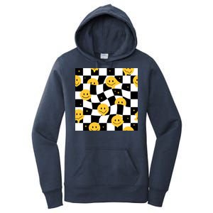 Crazy Melt Smile Faces Pattern Women's Pullover Hoodie