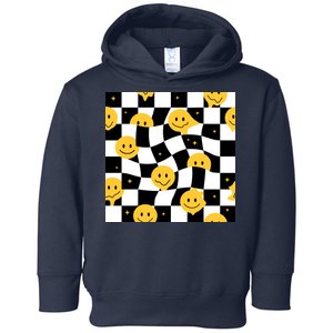 Crazy Melt Smile Faces Pattern Toddler Hoodie