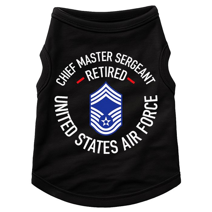 Chief Master Sergeant Retired Retirement Doggie Tank