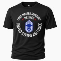 Chief Master Sergeant Retired Retirement Cooling Performance Crew T-Shirt
