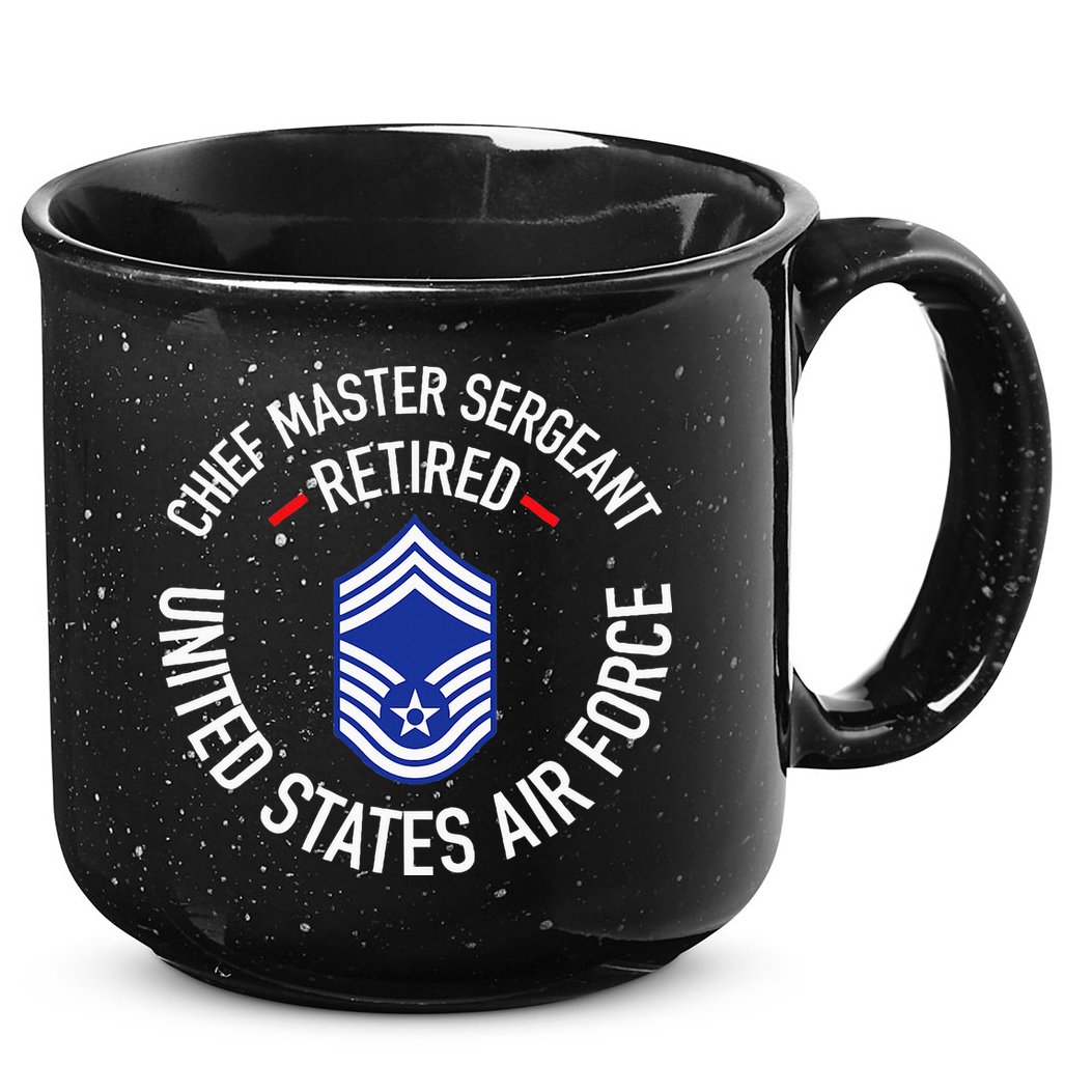 Chief Master Sergeant Retired Retirement 15oz Campfire Ceramic Mug