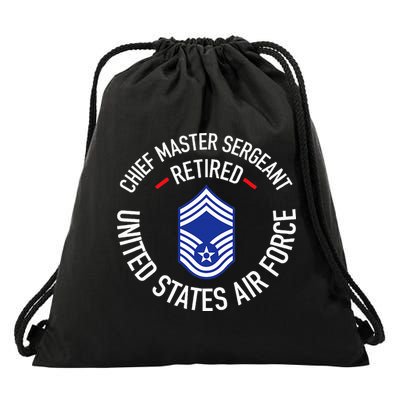Chief Master Sergeant Retired Retirement Drawstring Bag