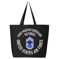 Chief Master Sergeant Retired Retirement 25L Jumbo Tote