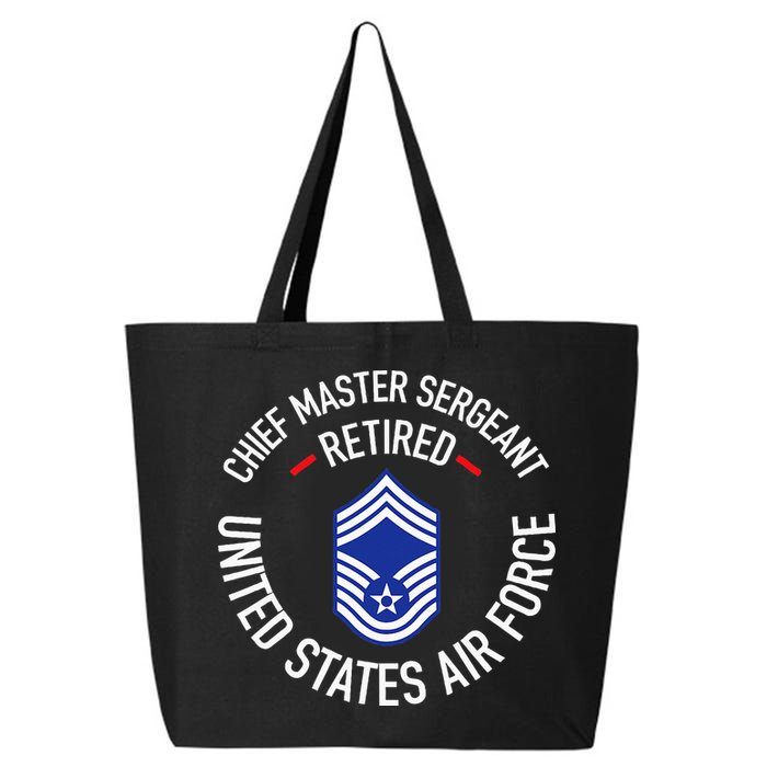 Chief Master Sergeant Retired Retirement 25L Jumbo Tote