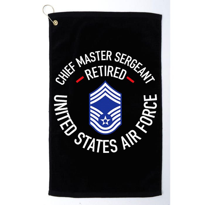 Chief Master Sergeant Retired Retirement Golf Towel